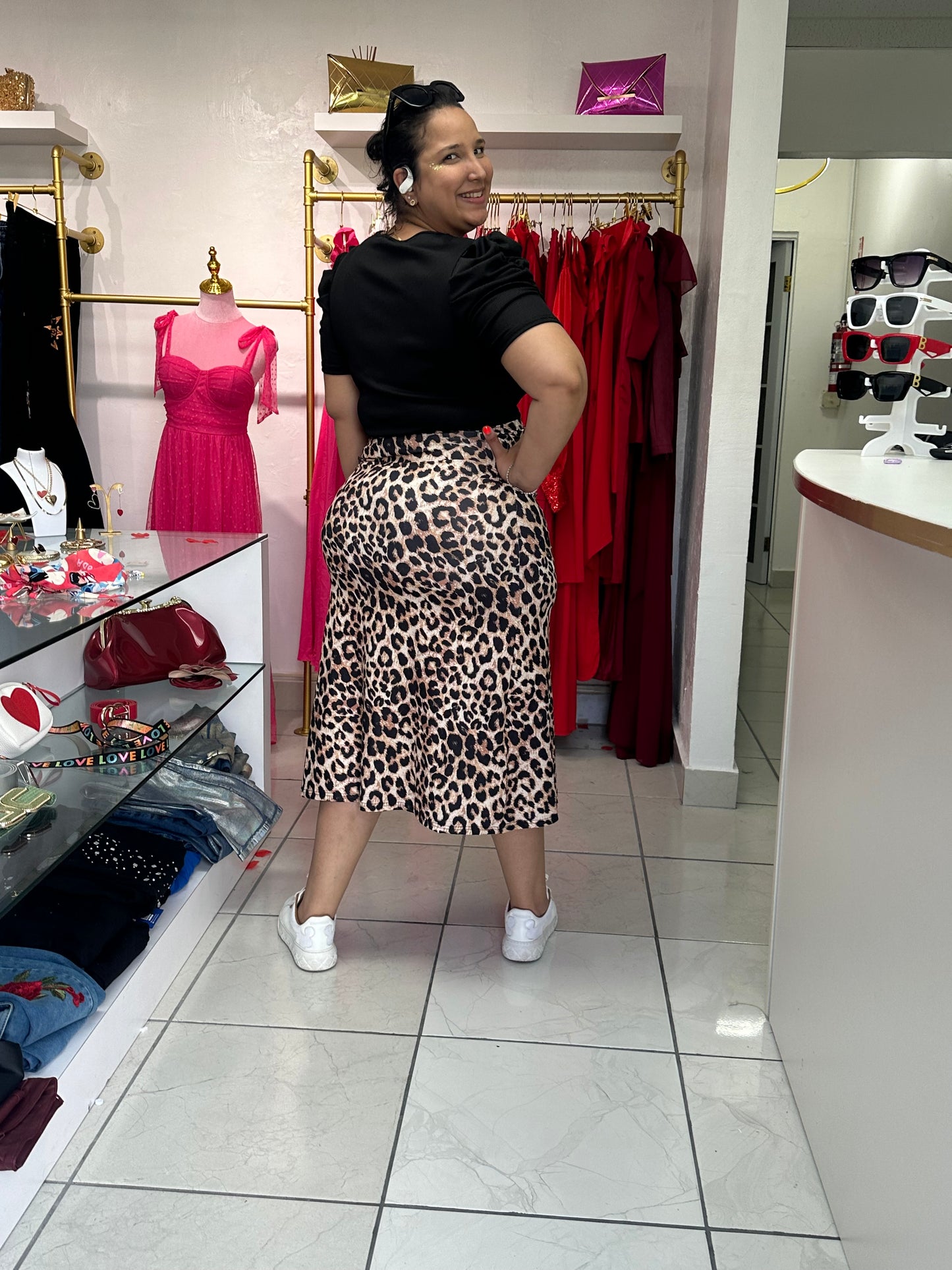Animal Print Skirt