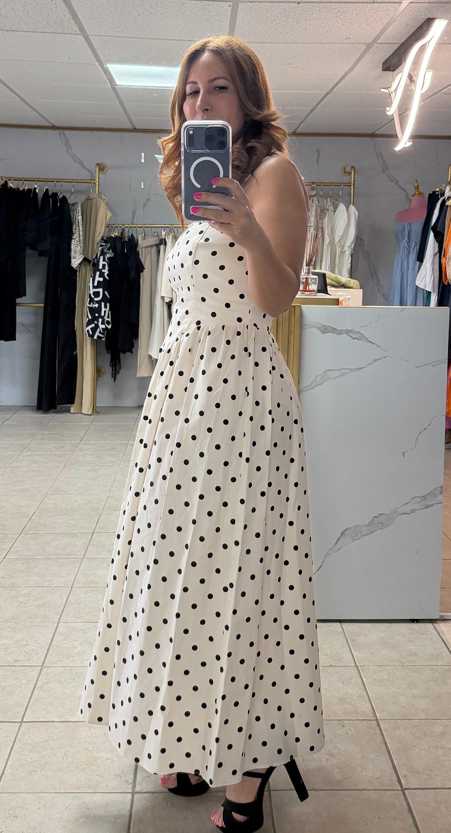 París Polka Dots Dress/Polka Dots Dress/azure boutique