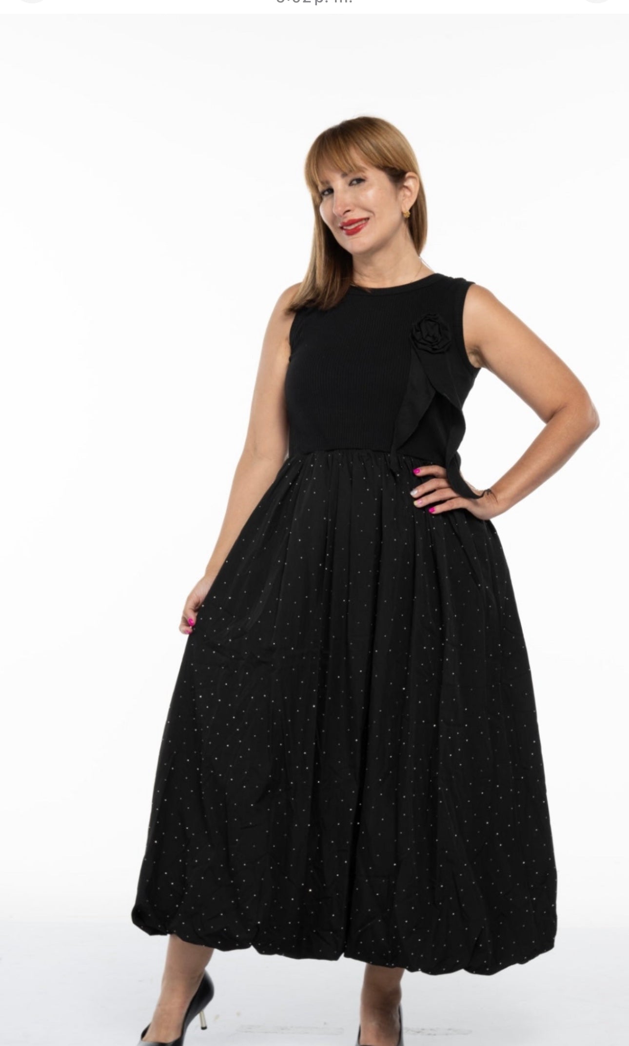 Black Glitter Dress
