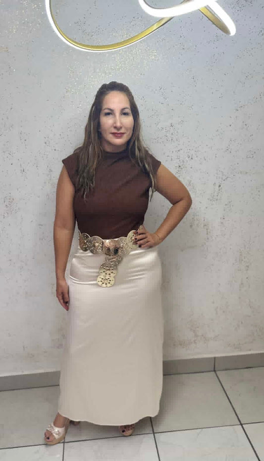 Chic Cocoa Ribbed Top