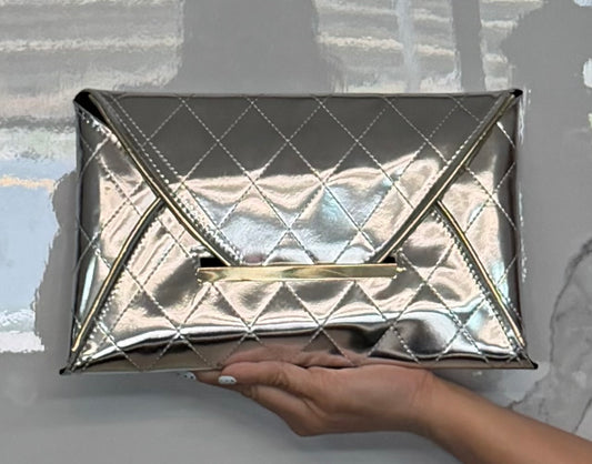 Silver Clutch Bag