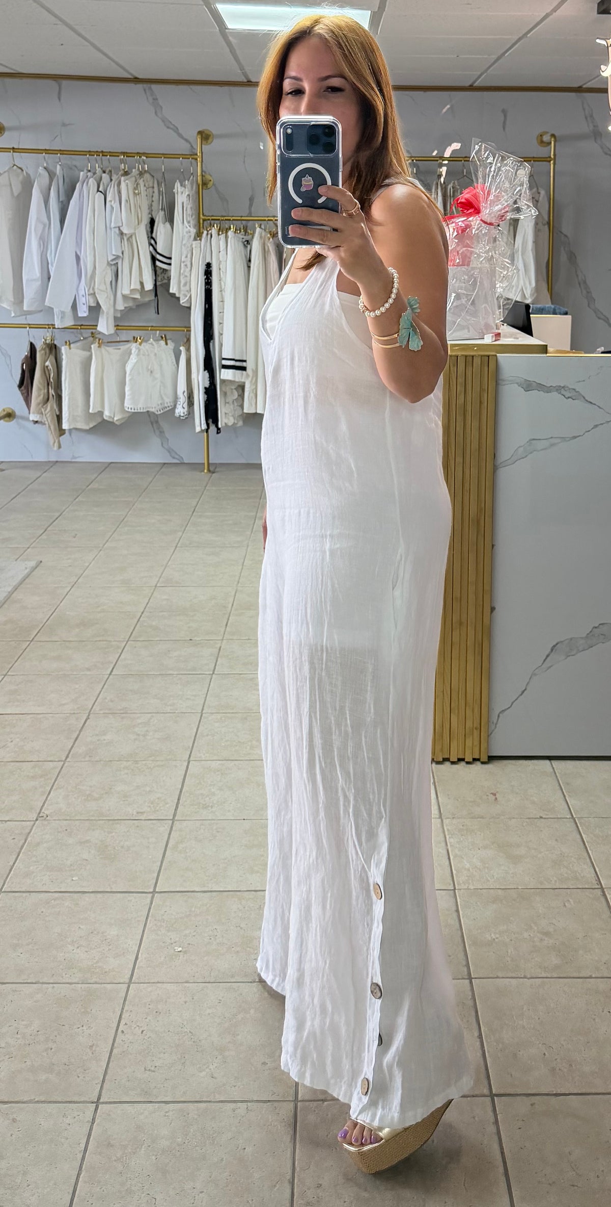 Bella Italia Linen Jumpsuit/Jumpsuit/Azure Boutique
