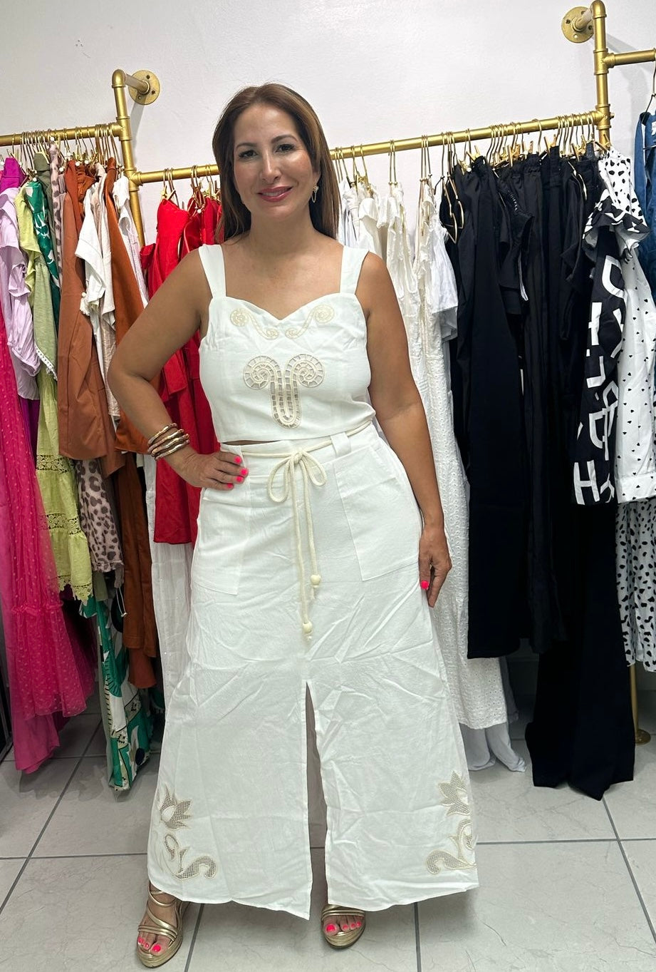 Palm Skirt & Top Set