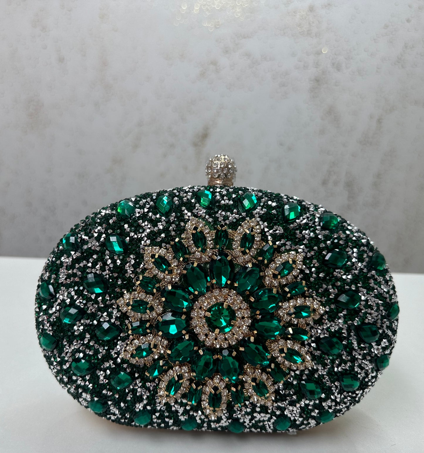 Green Stone Clutch