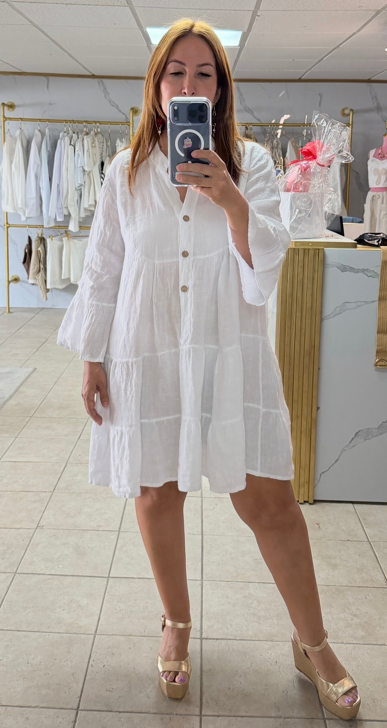 Sorento White Dress/Dress/Azure Boutique