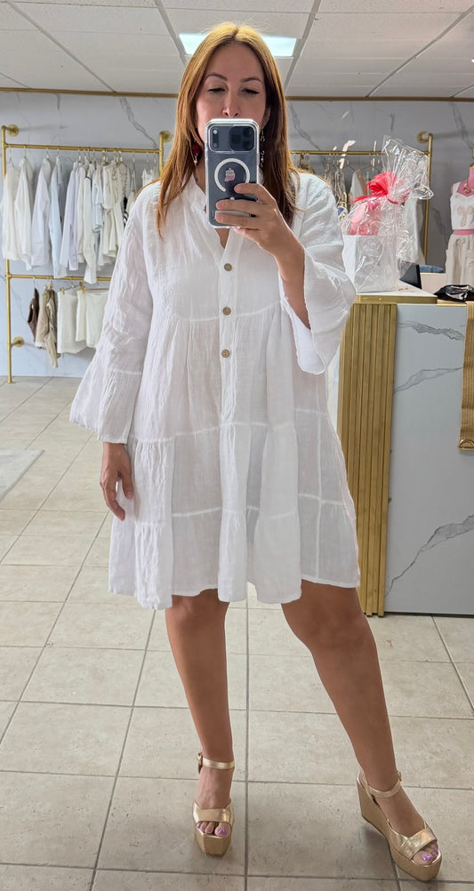 Sorento White Dress/Dress/Azure Boutique