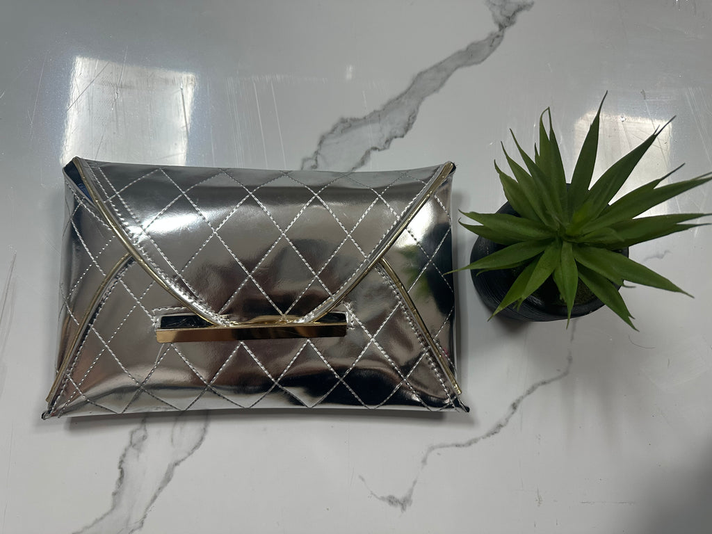 Silver Clutch Bag
