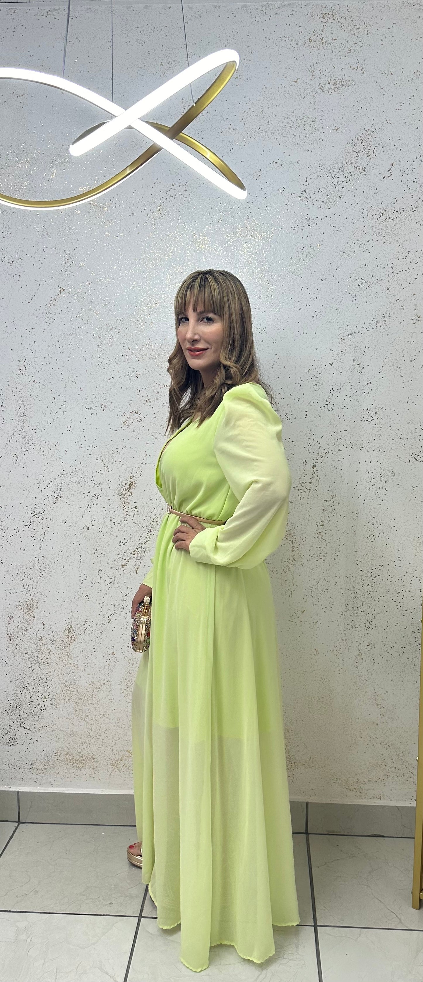 MAXI DRESS LIGHT YELLOW