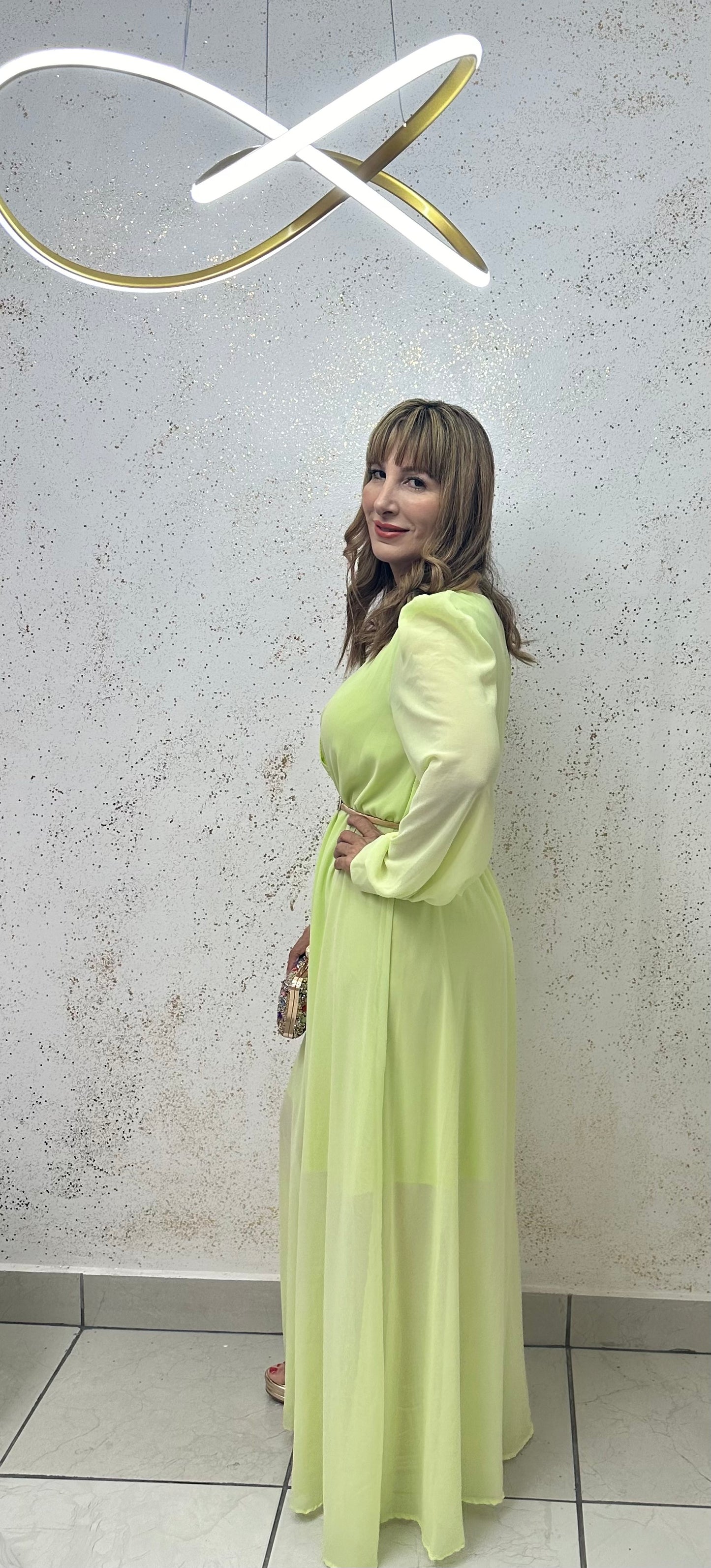 MAXI DRESS LIGHT YELLOW