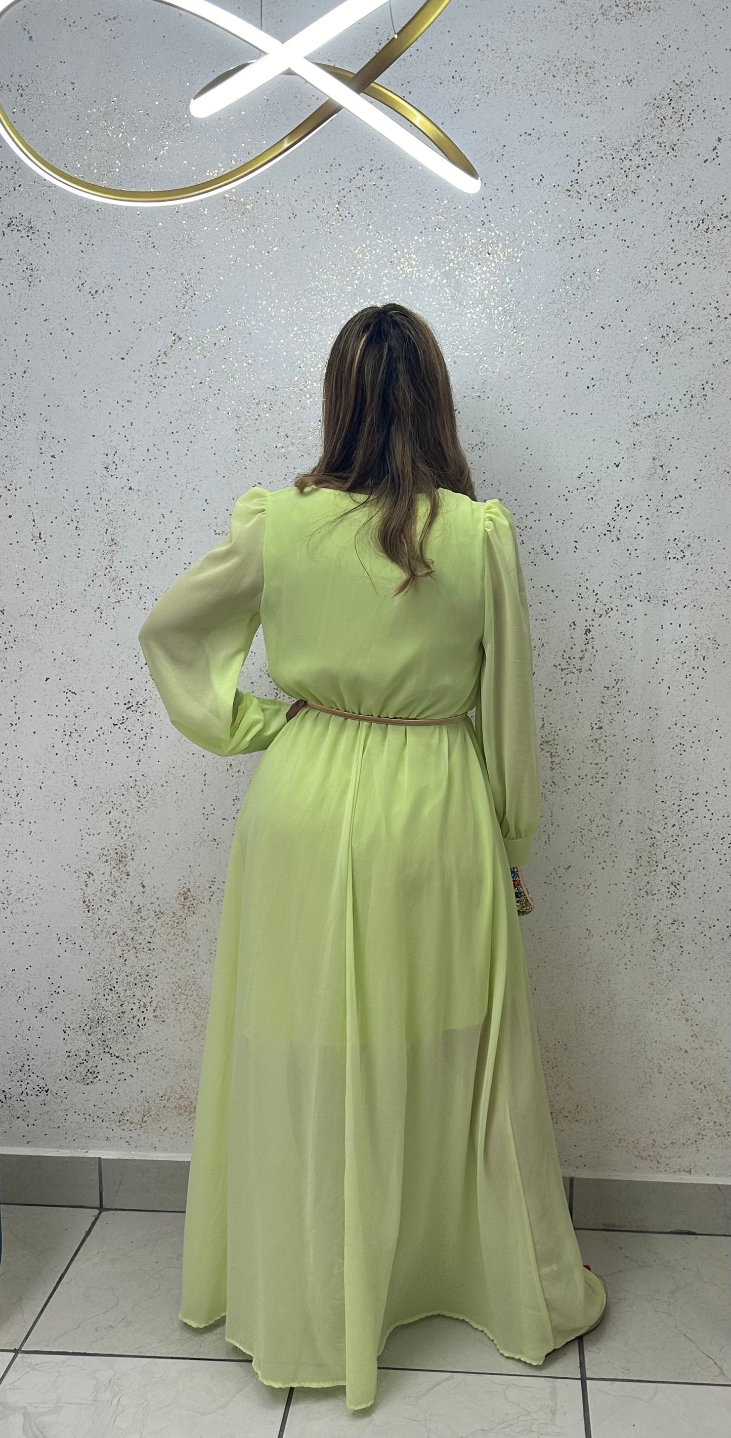 MAXI DRESS LIGHT YELLOW